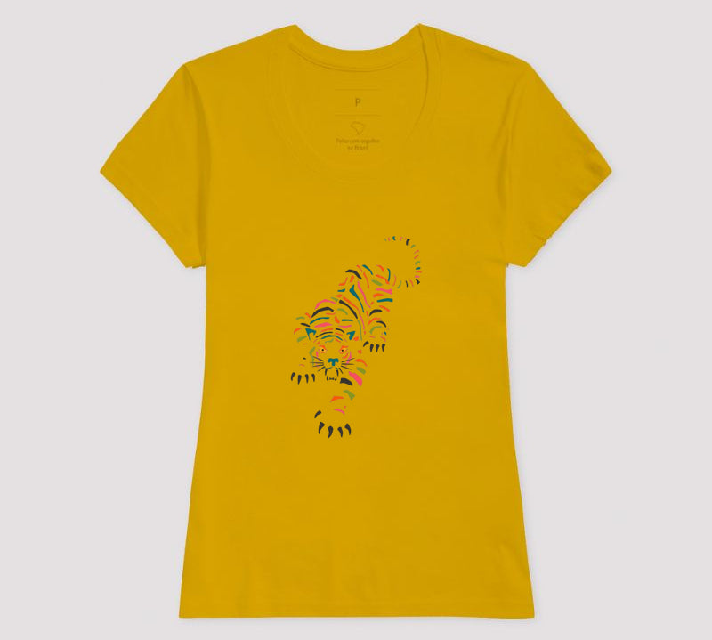 Camiseta Tigre Tropical