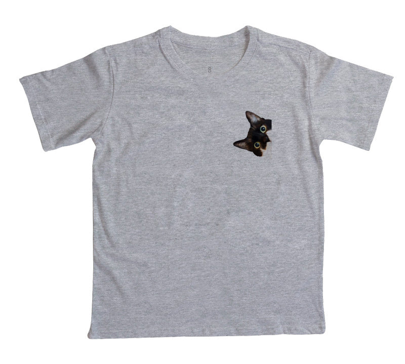 Camiseta Infantil Cadê Meu Gato?