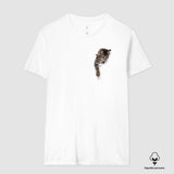 Camiseta Gato Brincando | Algodão Peruano |