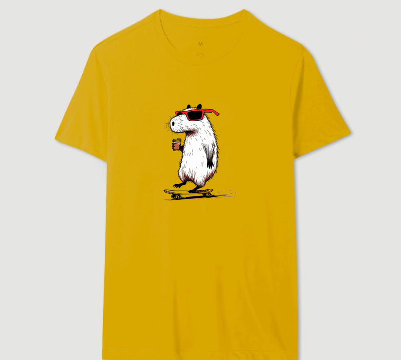 Camiseta Skate Capivara
