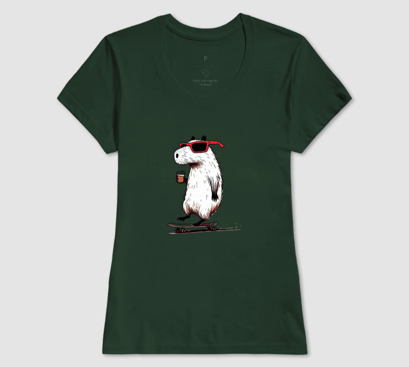 Camiseta Skate Capivara