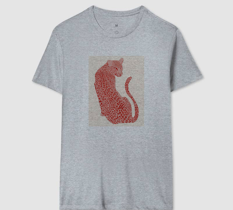 Camiseta Leopardo Rosa