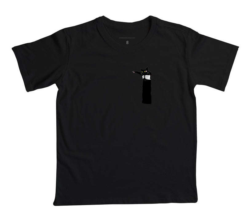 Camiseta Infantil Gatinho Pantera Negra