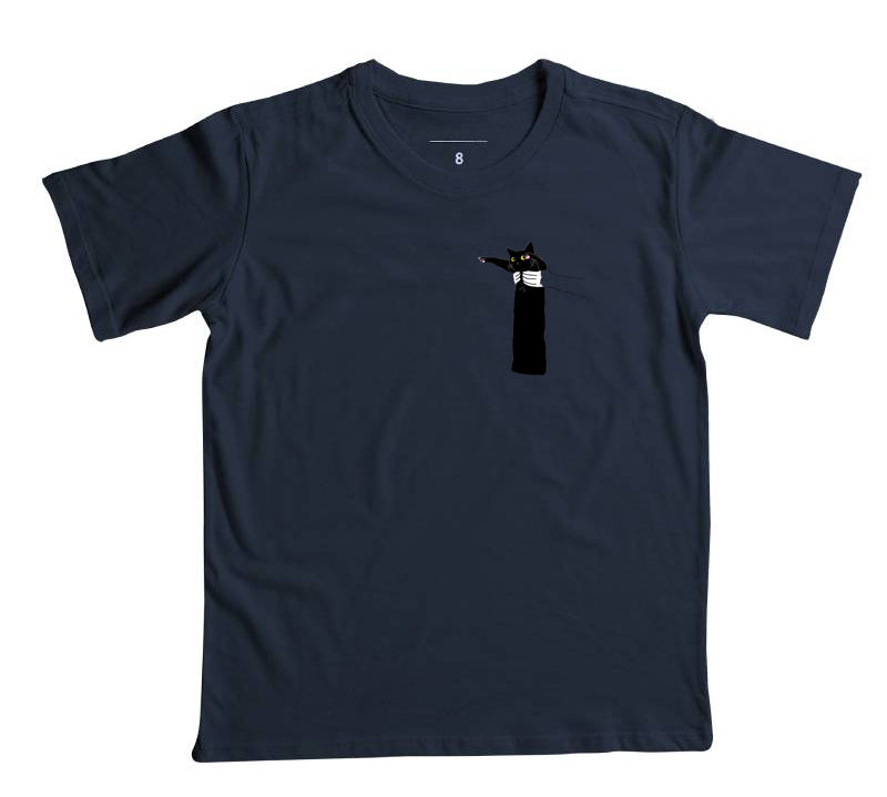 Camiseta Infantil Gatinho Pantera Negra