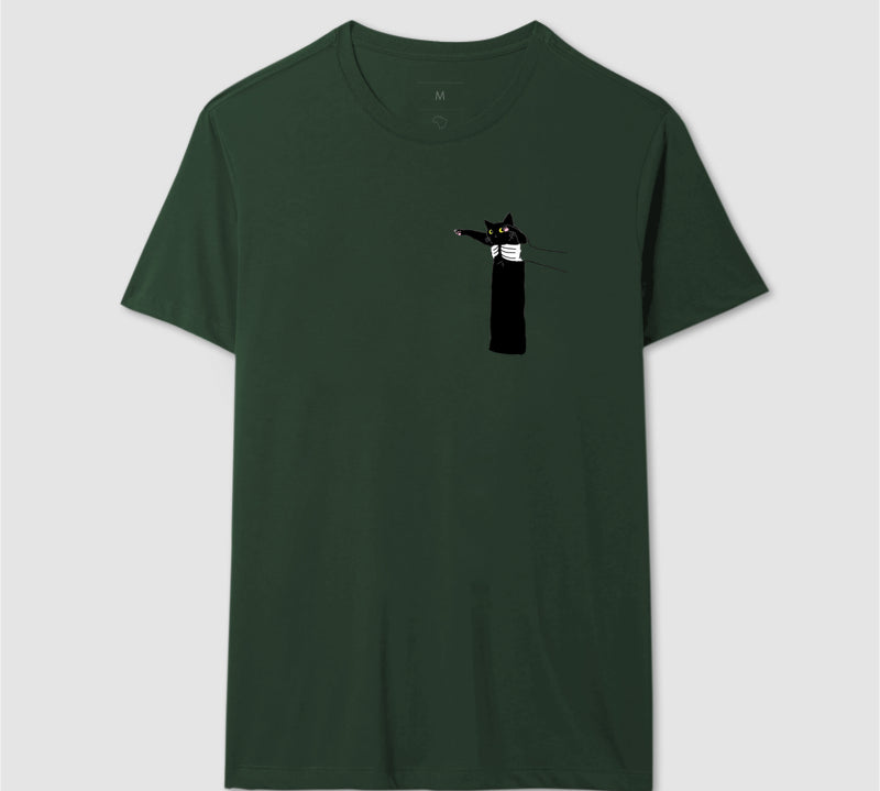 Camiseta Gatinho Pantera Negra