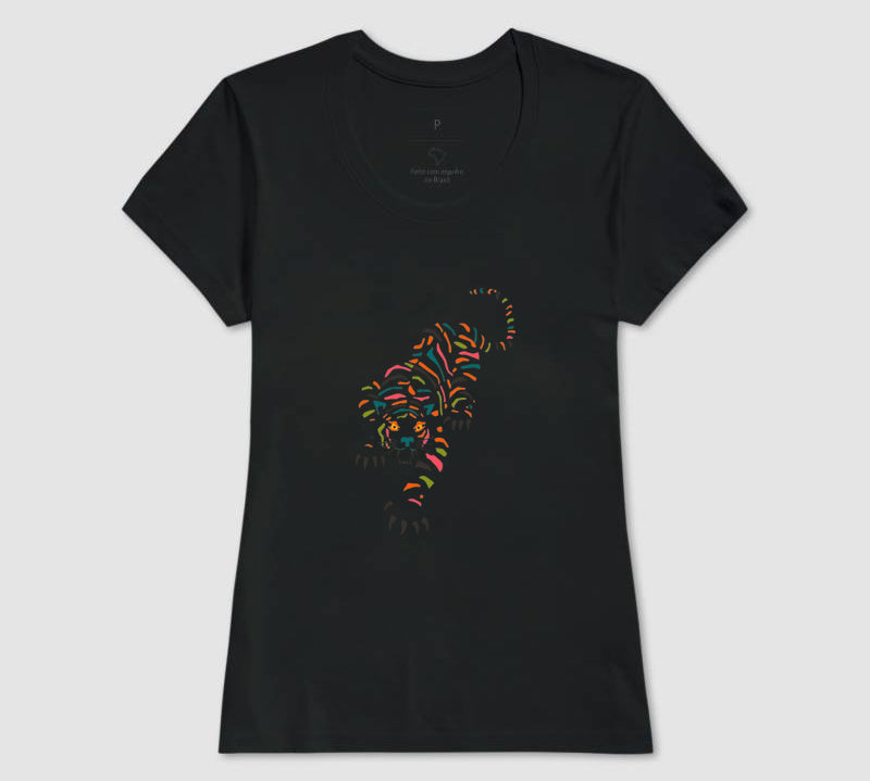 Camiseta Tigre Tropical