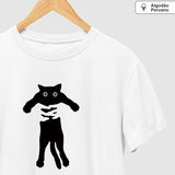 Camiseta Gato No Colo | Algodão Peruano |