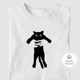 Camiseta Gato No Colo | Algodão Peruano |