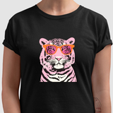 Camiseta Groovy Tiger Preta
