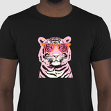 Camiseta Groovy Tiger Preta