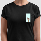 Camiseta Lhama Que Eu Vou Preta