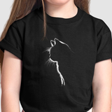 Camiseta Infantil Luar Felino