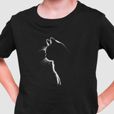 Camiseta Infantil Luar Felino