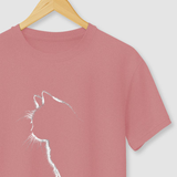Camiseta Luar Felino Rosa