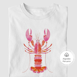 Camiseta Pink Lobster | Algodão Peruano |
