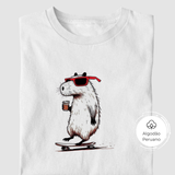 Camiseta Skate Capivara | Algodão Peruano |
