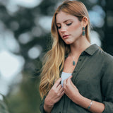 Alter Raw Necklace - Green Quartz - Alke