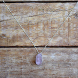 Alter Raw Necklace - Rose Quartz - Alke