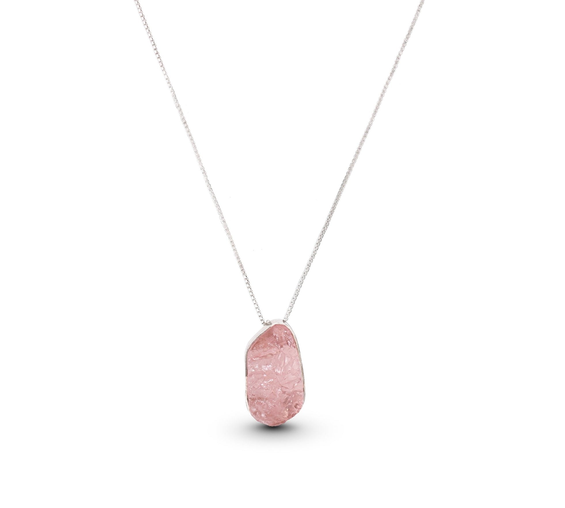Alter Raw Necklace - Rose Quartz - Alke