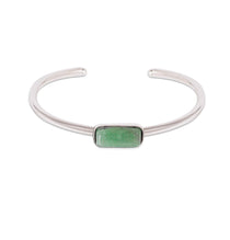 Pulseira Cipó em Prata 950 com Quartzo Verde - Alke